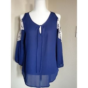 Justify blue blouse
